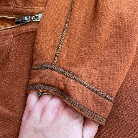 Tommy Bahama Denim Men’s Reversible Burnt Orange Half Zip Henley Sweater 3XL - Picture 5 of 13